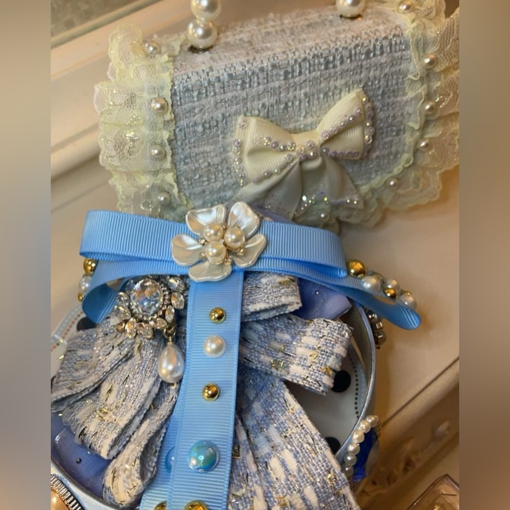 Bag with hair Bows and headbands